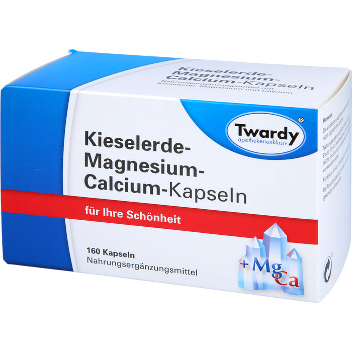 Twardy Kieselerde-Magnesium-Calcium-Kapseln für Ihre Schönheit, 160 pc Capsules