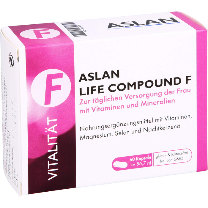 ASLAN LIFE COMPOUND F Kapseln zur täglichen Versorgung der Frau mit Vitaminen und Mineralien, 60 pcs. Capsules