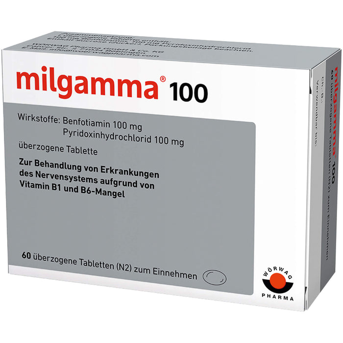 milgamma 100 überzogene Tabletten, 60 pcs. Tablets