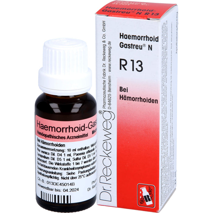 Haemorrhoid-Gastreu N R13 Tropfen bei Hämorrhoiden, 22 ml Lösung