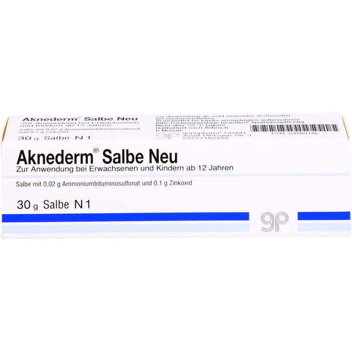 Aknederm Salbe Neu bei Hautunreinheiten, 30 g Salbe