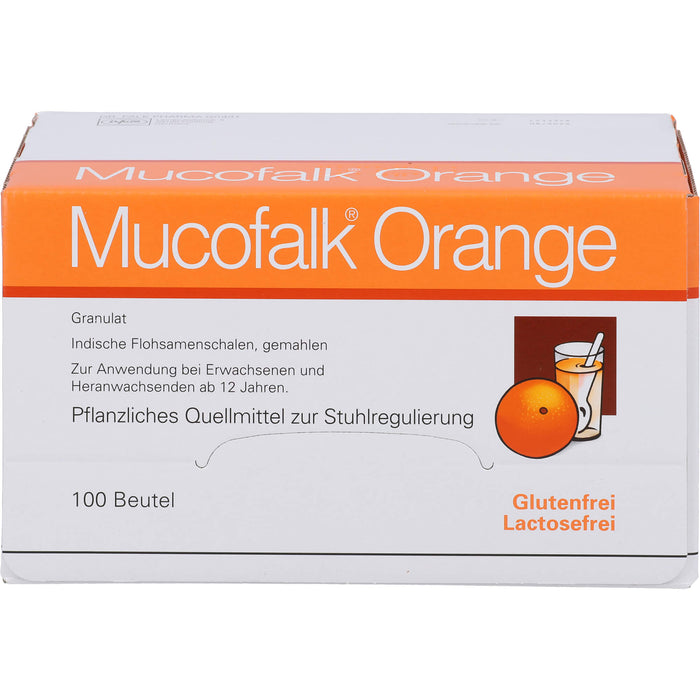 Mucofalk Orange Granulat Quellmittel zur Stuhlregulierung, 100 pc Sachets