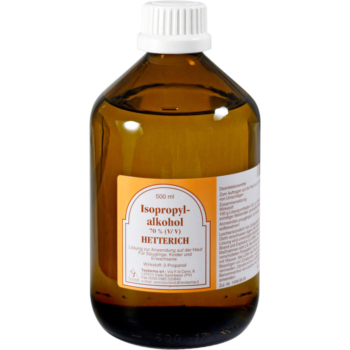 HETTERICH Isopropylalkohol 70%, 500 ml Lösung