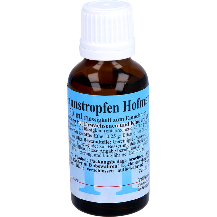 Hoffmannstropfen zur Belebung bei Abgespanntheit , Lustlosigkeit, Schwächeanfällen, Übelkeit und Völlegefühl, 30 ml Solution