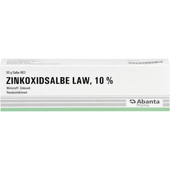 Abanta Pharma Zinkoxidsalbe LAW 10 % Hautprotektivum, 50 g Ointment