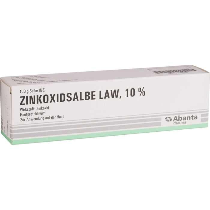 Abanta Pharma Zinkoxidsalbe LAW 10 % Hautprotektivum, 100 g Salbe