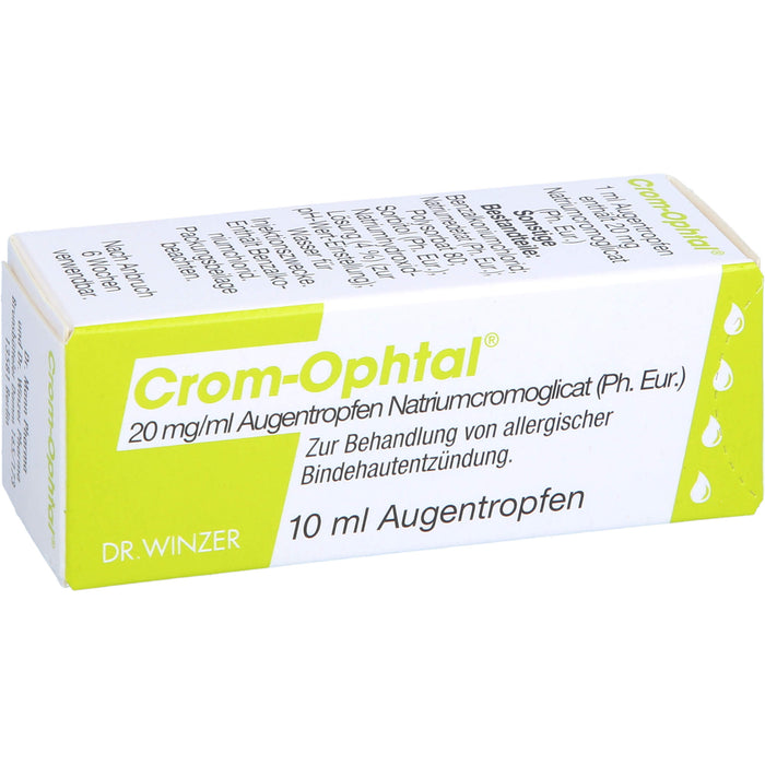 Crom-Ophtal, 20 mg/ml Augentropfen, Lösung, 10 ml Lösung