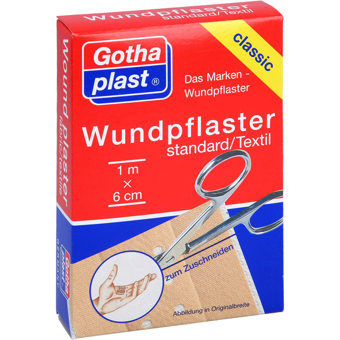 GOTHAPLAST WUNDPFLASTER STANDARD 1MX6CM GESCHNITTE, 1 St PFL