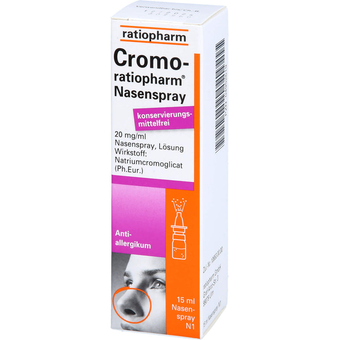 Cromo-ratiopharm Nasenspray Antiallergikum, 15 ml Lösung