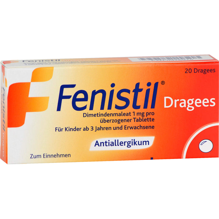 Fenistil kohlpharma Dragees bei Allergien, 20 pc Tablettes