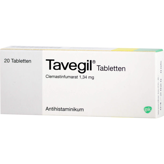 Tavegil 1 mg Tabletten Reimport Kohlpharma, 20 pc Tablettes