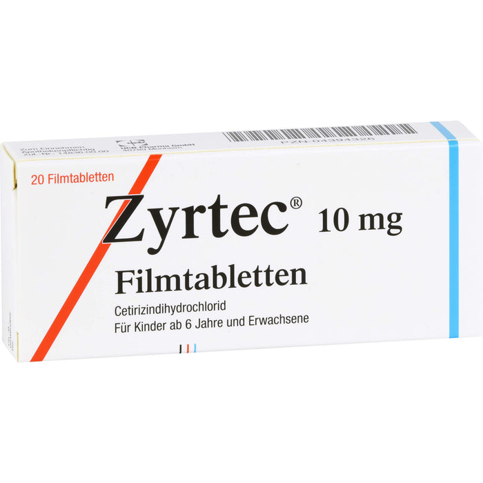 ZYRTEC Filmtabletten Antiallergikum, 20 pcs. Tablets