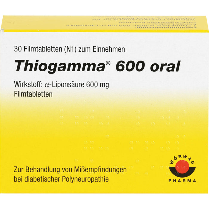 Thiogamma 600 oral Filmtabletten, 30 St. Tabletten