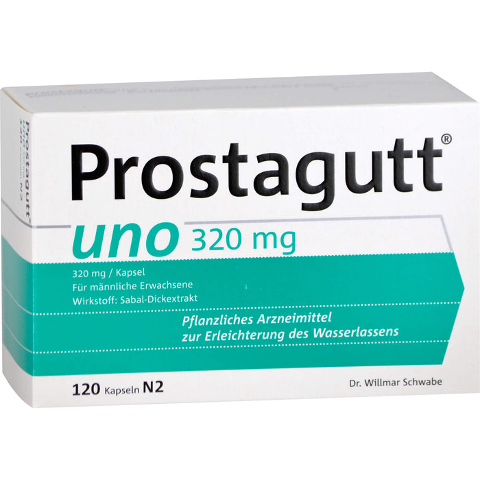 Prostagutt uno Kapseln zur Erleichterung des Wasserlassens, 120 pcs. Capsules