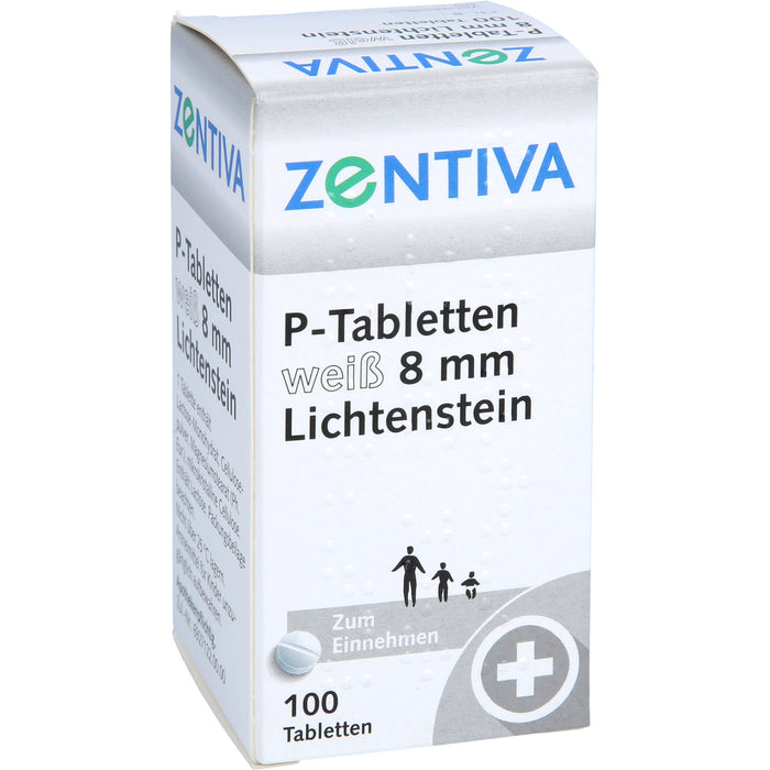 Lichtenstein P-Tabletten weiß 8 mm, 100 pcs. Tablets