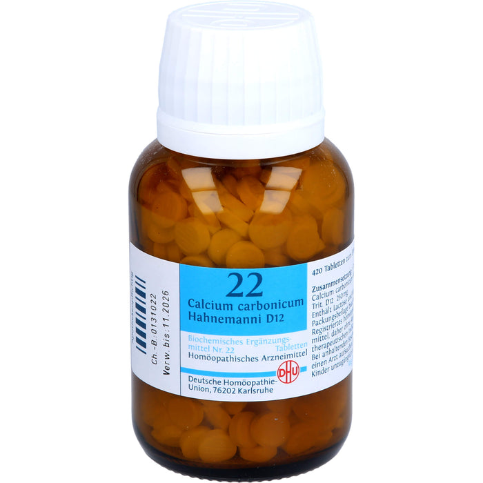 Biochemie DHU 22 Calcium carbonicum D12 Tabletten, 420 St. Tabletten