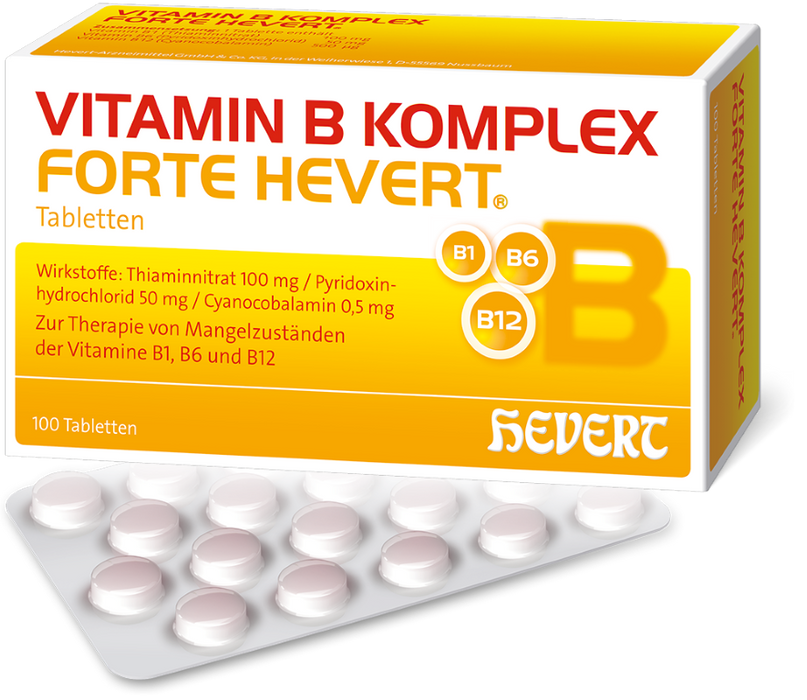 Vitamin B Komplex forte Hevert Tabletten, 100 pcs. Tablets