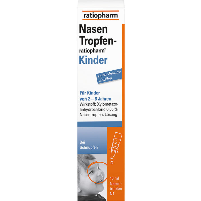 NasenTropfen-ratiopharm Kinder, 10 ml Solution