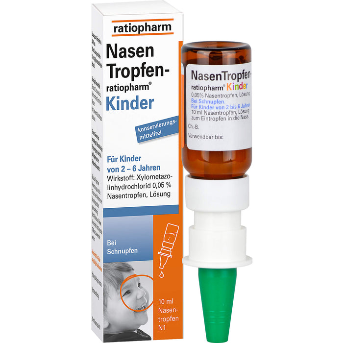 NasenTropfen-ratiopharm Kinder, 10 ml Solution