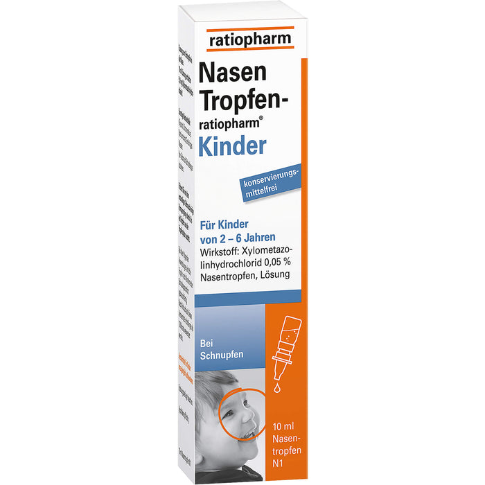 NasenTropfen-ratiopharm Kinder, 10 ml Solution