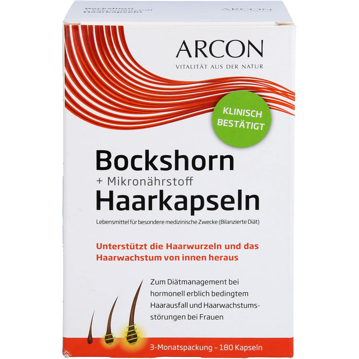 Arcon Bockshorn + Mikronährstoff Haarkapseln, 180 St. Kapseln