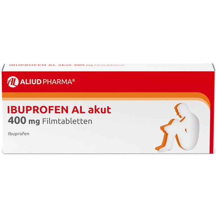 Ibuprofen AL akut 400 mg Filmtabletten, 20 St. Tabletten