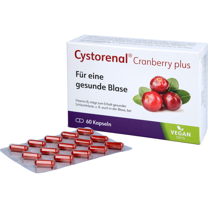 Cystorenal Cranberry plus Kapseln zum Erhalt einer gesunden Blase, 60 pcs. Capsules