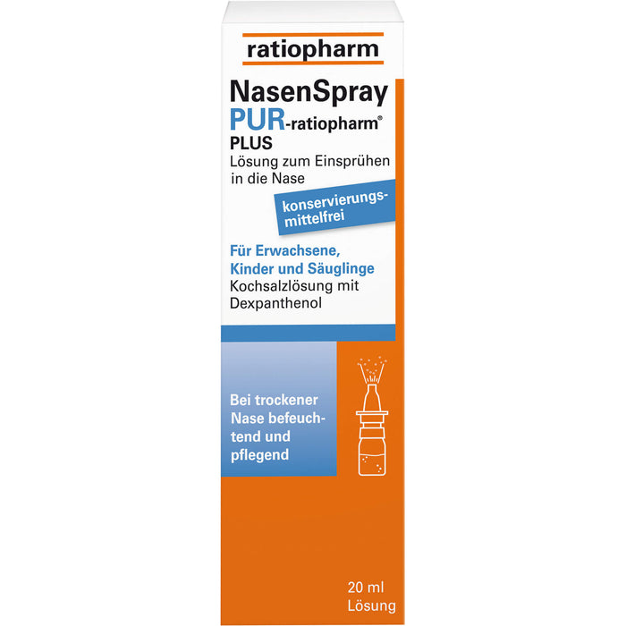 Nasenspray PUR-ratiopharm PLUS, 20 ml Lösung