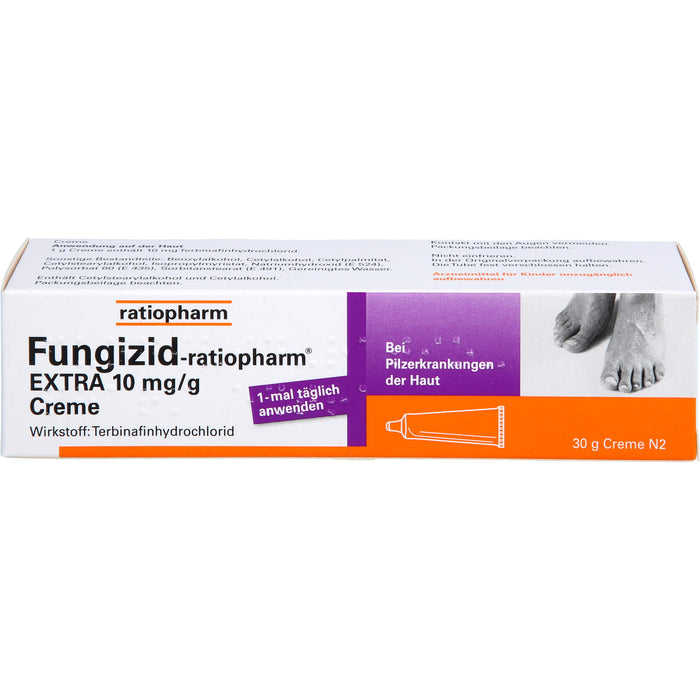 Fungizid-ratiopharm Extra Creme bei Pilzerkrankungen der Haut, 30 g Cream