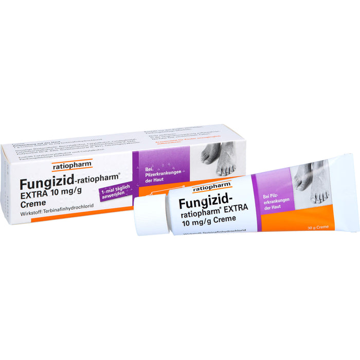 Fungizid-ratiopharm Extra Creme bei Pilzerkrankungen der Haut, 30 g Cream