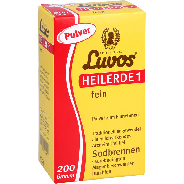 Luvos Heilerde 1 fein Pulver bei Sodbrennen, 200 g Poudre