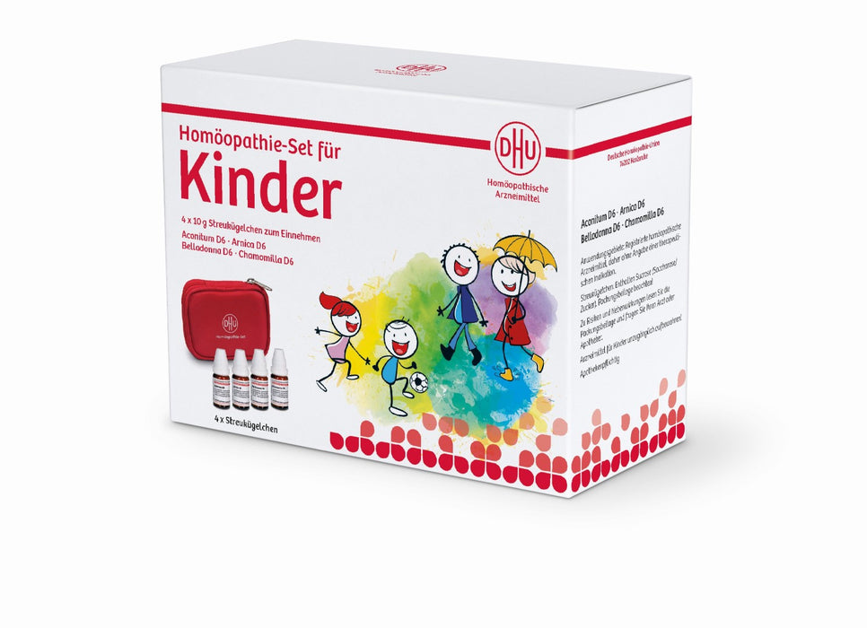 DHU Homöopathie-Set für Kinder, 4 x 10 g Streukügelchen, 1 pc Paquet combiné