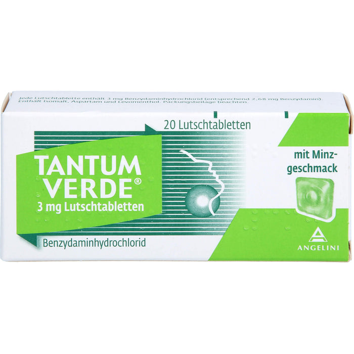 Tantum Verde Lutschtabletten mit Minzgeschmack, 20 pc Tablettes