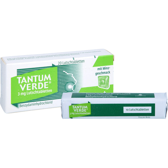 Tantum Verde Lutschtabletten mit Minzgeschmack, 20 pc Tablettes