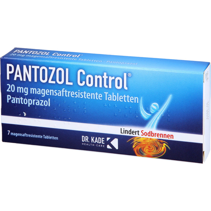 PANTOZOL Control 20 mg magensaftresistente Tabletten, 7 pcs. Tablets