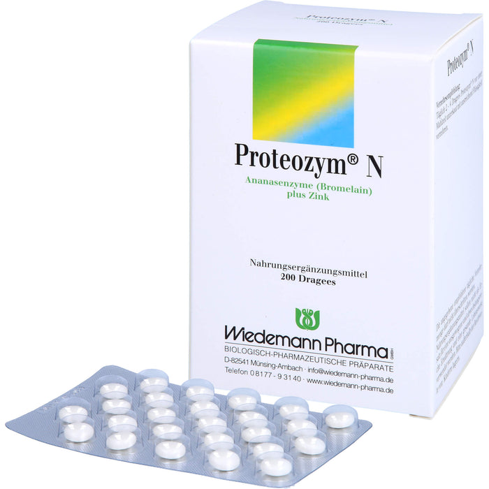 Proteozym N Dragees, 200 pc Tablettes