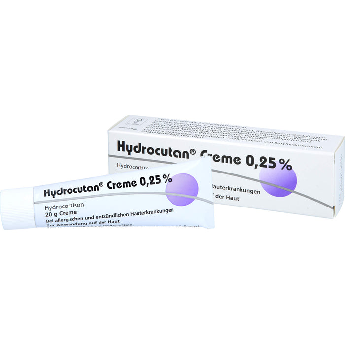 Hydrocutan Creme 0,25 % bei allergischen und entzündlichen Hauterkrankungen, 20 g Cream