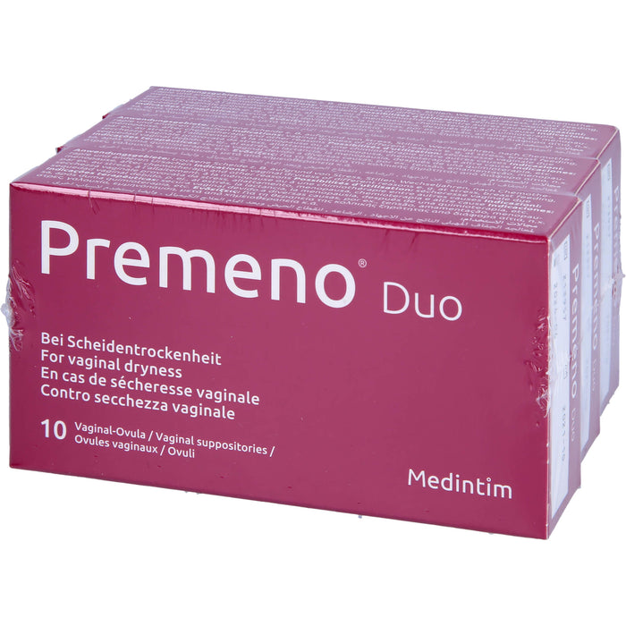 Premeno duo Vaginal Ovula bei Scheidentrockenheit, 30 pc Suppositoires