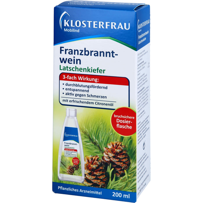 KLOSTERFRAU Mobilind Franzbranntwein Latschenkiefer, 200 ml Lösung