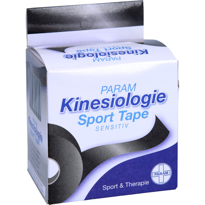 Kinesiologie Sport Tape 5cm x 5m Schwarz, 1 St PFL