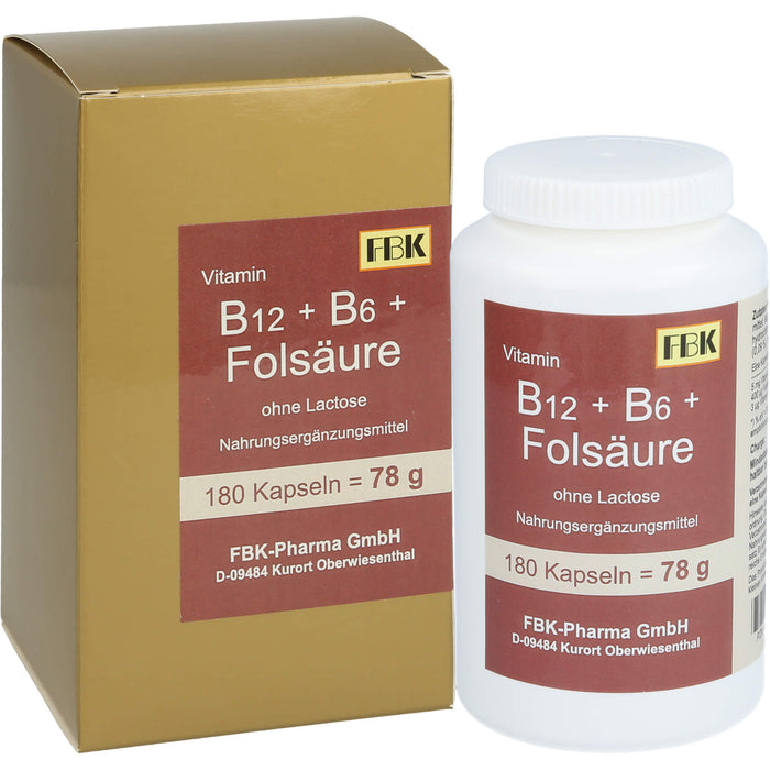 B12 + B6 + Folsaeure O Lac, 180 St KAP