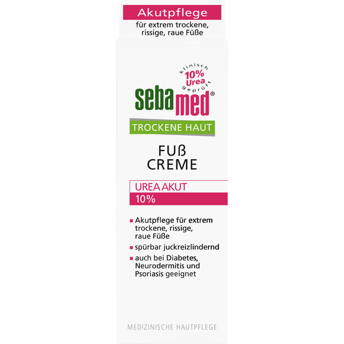 Sebamed Fußcreme für trockene Haut 10% Urea, 100 ml Cream