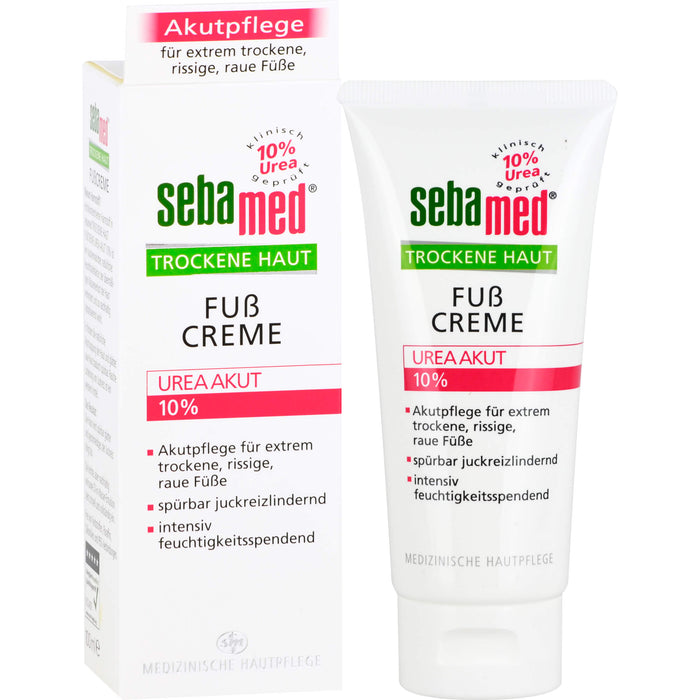 Sebamed Trockene Haut 10% Urea Akut Fußcreme, 100 ml Creme