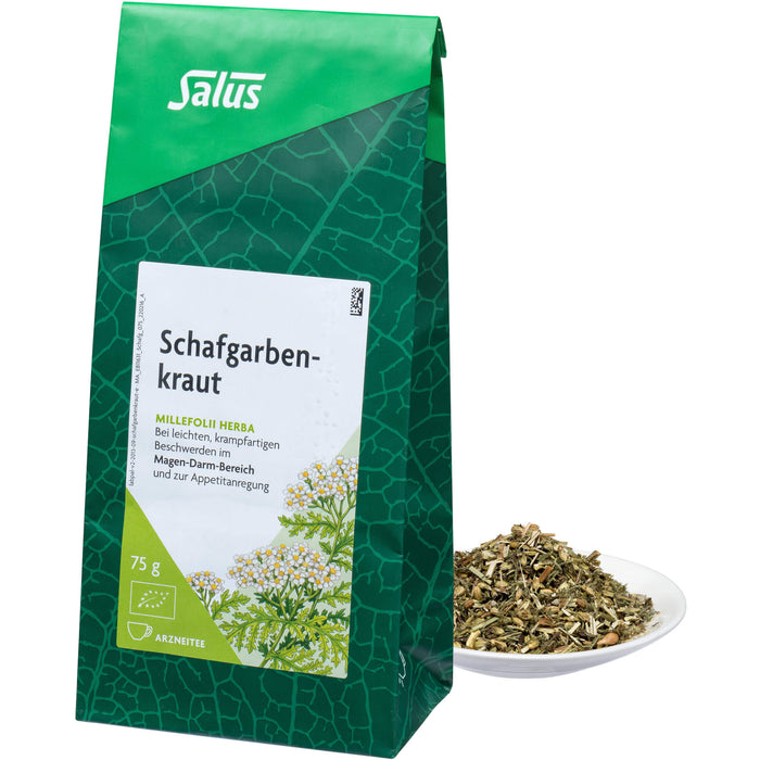 Salus Schafgarbenkraut Arzneitee bei leichten, krampfartigen Beschwerden im Magen-Darm-Bereich und zur Appetitanregung, 75 g Tea