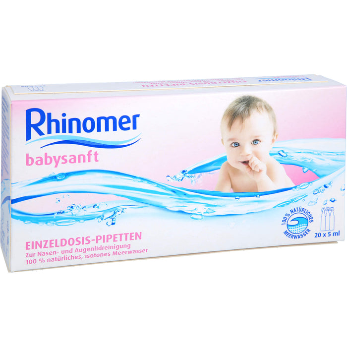 Rhinomer Babysanft Meerwasser Einzeldosis-Pipetten bei Babyschnupfen, 20 pc Pipettes à dose unique