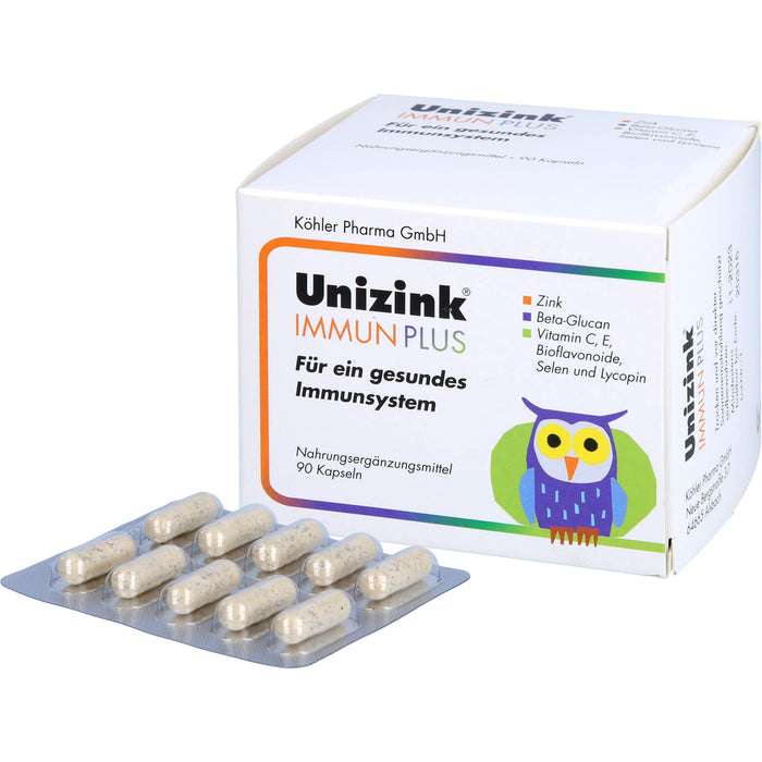 Unizink Immun Plus Kapseln, 90 pc Capsules