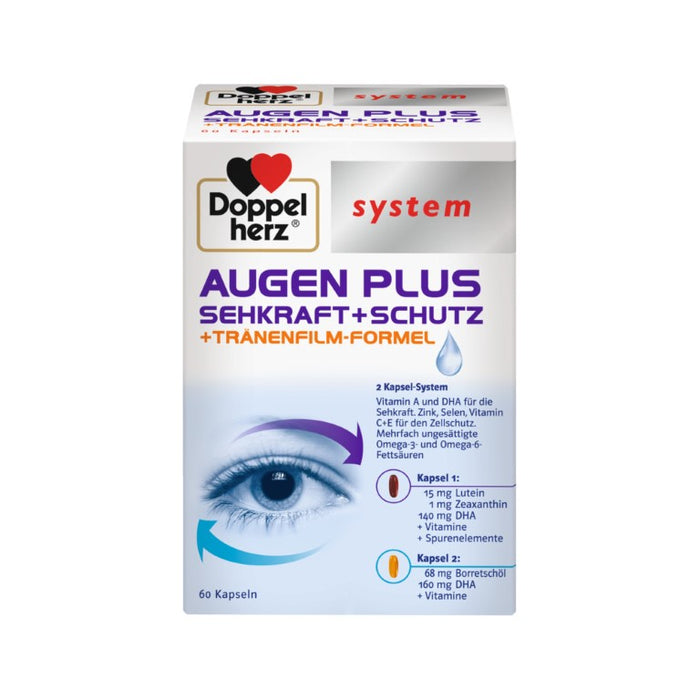 Doppelherz system Augen Plus Sehkraft + Schutz, 60 pcs. Capsules