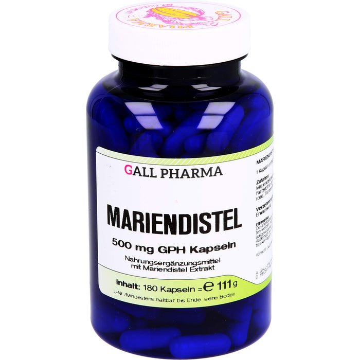 GALL PHARMA Mariendistel 500 mg GPH Kapseln, 180 pc Capsules