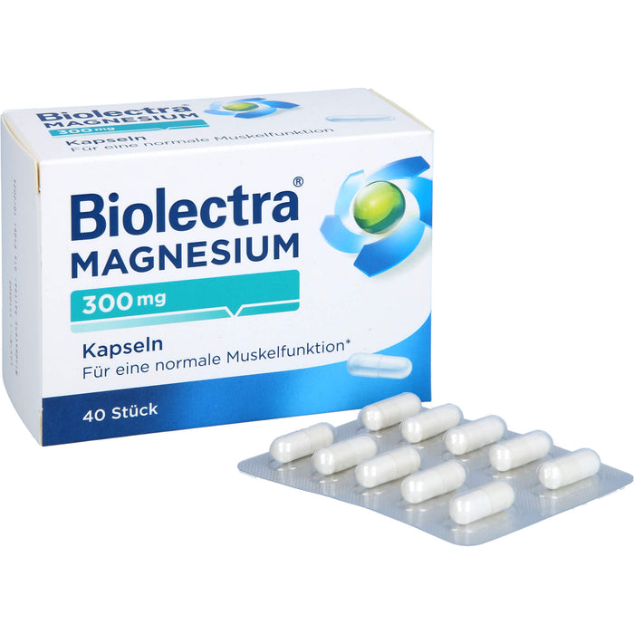 Biolectra Magnesium 300 mg Kapseln, 40 pc Capsules