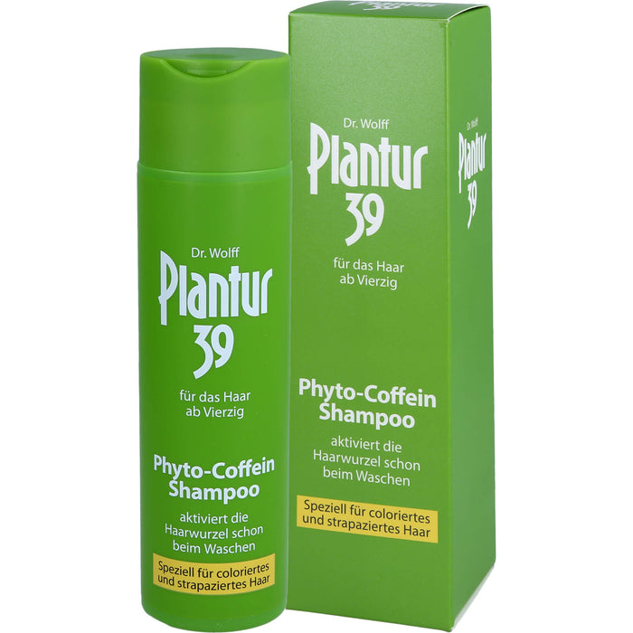 Plantur 39 Coffein-Shampoo speziell für coloriertes und strapaziertes Haar, 250 ml Shampoo